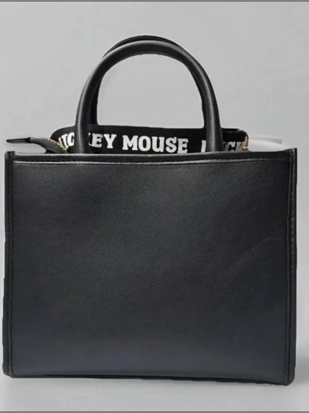 Disney Sorcerer Mickey Fantasia Black Tote Bag - Picture 2 of 2